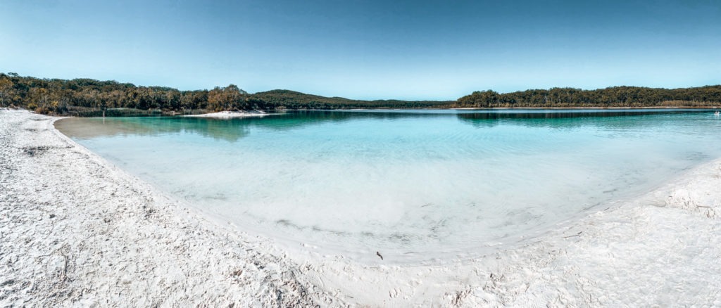 lac bleu turquoise australie